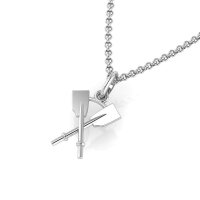 Pendant Crossed Sculls 925 silver without chain